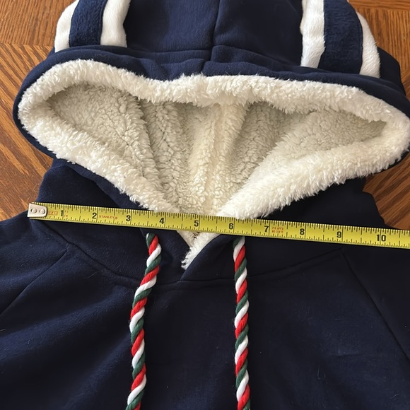 Japanese Style Mori Girl Sherpa Lined Hooded Rabbit Cape Cloak - Picture 7 of 9